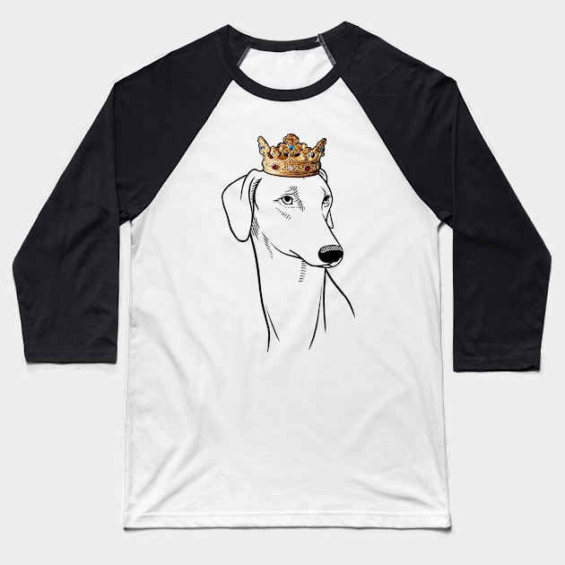 Sloughi Dog King Queen Wearing Crown Baseball T-Shirt by millersye